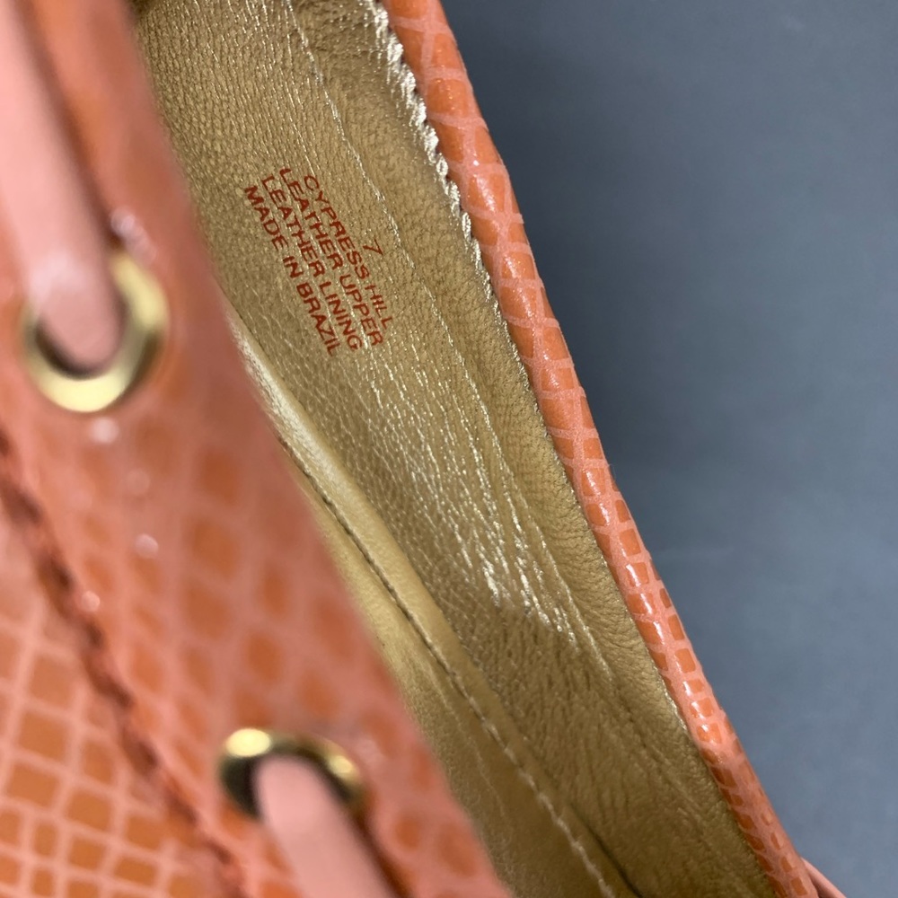 Gently Worn - Marc Joseph Salmon Colored, Snake Print Loafer - Picture 7 of 8